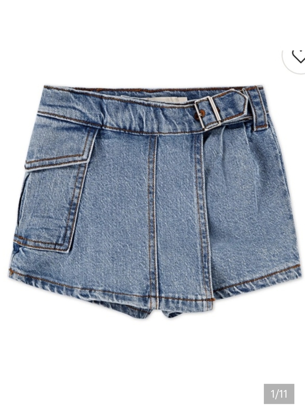Girls 2T Levi's® High Rise Cargo Jean Skort
